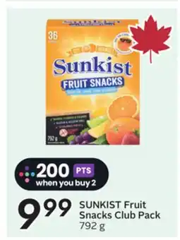 Sobeys SUNKIST Fruit Snacks offer