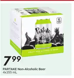 Sobeys PARTAKE Non-Alcoholic Beer offer