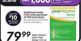 Sobeys ONE TOUCH Verio Test Strips offer