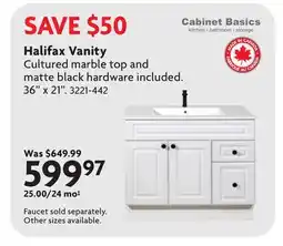 Home Hardware CABINET BASICS Halifax Vanity offer