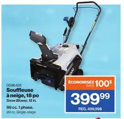 Patrick Morin Snow Blower, 18 in offer