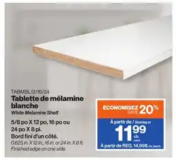 Patrick Morin White Melamine Shelf offer