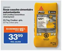 Patrick Morin Self-Levelling Cementitious Underlayment offer