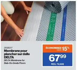 Patrick Morin Membrane pour plancher sur dalle DELTA offer
