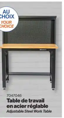 Patrick Morin Adjustable Steel Work Table offer