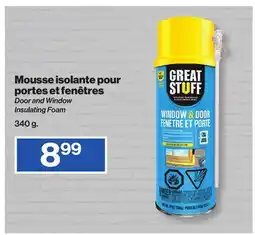 Patrick Morin Door and Window Insulating Foam offer