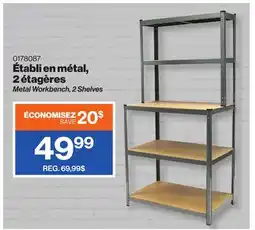 Patrick Morin Metal Workbench, 2 Shelves offer