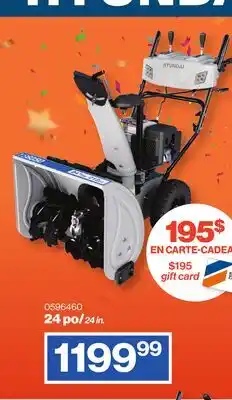 Patrick Morin Gas Snow Blower with Electric Start, 212 cc, 24 in offer