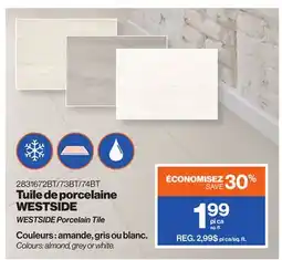 Patrick Morin WESTSIDE Porcelain Tile offer