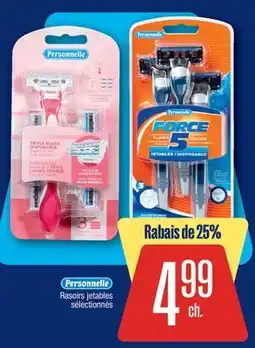 Jean Coutu Personnelle Rasoirs jetables sélectionnés offer