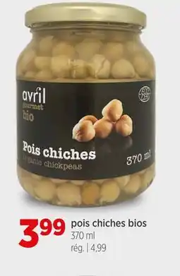 Avril pois chiches bios offer