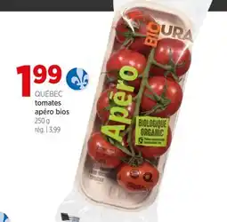 Avril QUÉBEC tomates apéro bios offer
