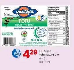 Avril Tofu nature bio offer