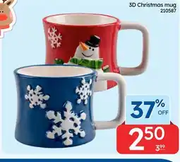 Rossy 3D Christmas mug offer