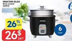Rossy PROCTOR SILEX Rice cooker offer