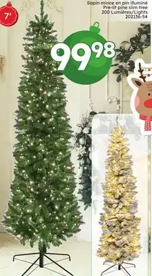 Rossy Pre-lit pine slim tree offer