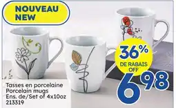 Rossy Porcelain mugs offer