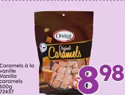 Rossy Vanilla caramels offer