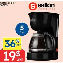 Rossy Salton Essentials Coffee maker 187755 offer