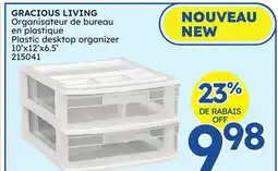 Rossy GRACIOUS LIVING Plastic desktop organizer offer