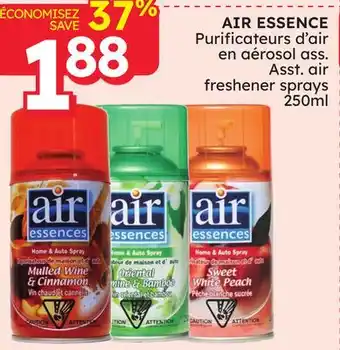 Rossy AIR ESSENCE Asst. air freshener sprays offer