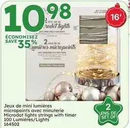 Rossy Microdot lights strings with timer offer