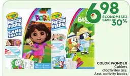 Rossy COLOR WONDER Asst. activity books offer