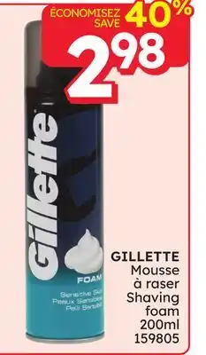 Rossy GILLETTE Shaving foam offer