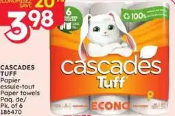 Rossy CASCADES TUFF Paper towels offer