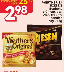 Rossy WERTHER'S/RIESEN Asst. creamy candies offer