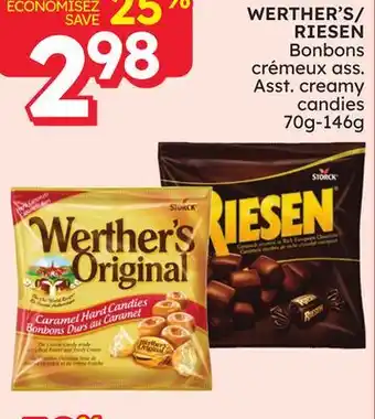 Rossy WERTHER'S/RIESEN Asst. creamy candies offer