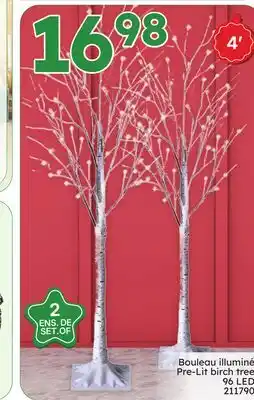 Rossy Pre-Lit birch tree offer