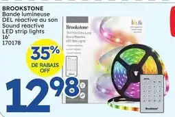 Rossy BROOKSTONE Sound reactive LED strip lights offer