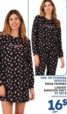 Rossy LADIES' SWEATER SOFT PJ SETS offer