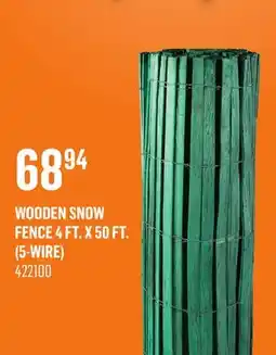 Canac Wooden Snow Fence 4ft.x50ft. (5-Wire) offer
