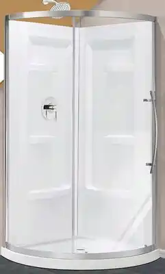 Canac Claire Round Corner Shower (Clear glass) offer