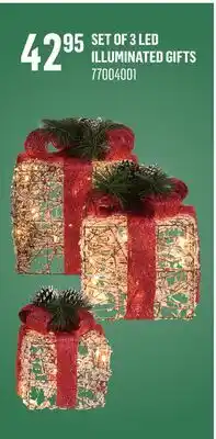 Canac Set of 3 LED Illuminated Gifts offer