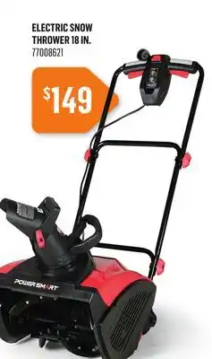 Canac Electric Snow Thrower 18 in offer