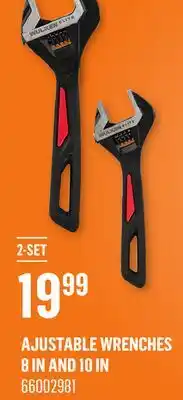 Canac Wulken Ajustable Wrenches 8 in and 10 in offer