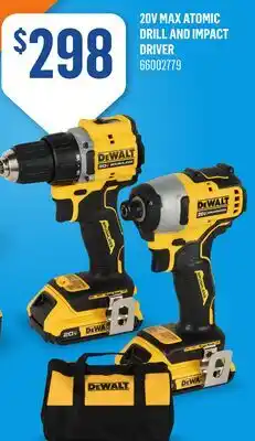 Canac Dewalt 20V MAX Atomic Drill and Impact Driver offer