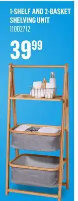 Canac 1-Shelf and 2-Basket Shelving Unit offer
