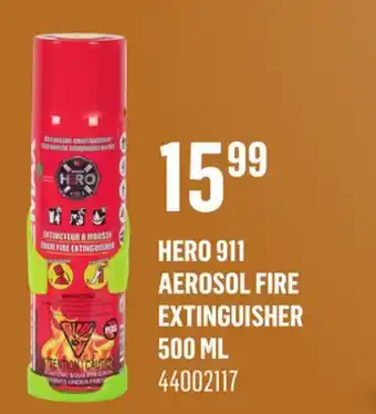 Canac Hero 911 Aerosol Fire Extinguisher 500ml offer