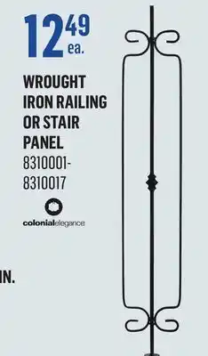 Canac Colonial Elegance Wrought Iron Railing panel offer