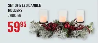 Canac Set of 5 LED Candle Holders offer