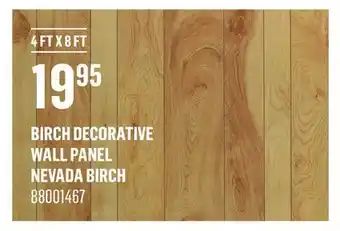 Canac Birch Decorative Wall Panel offer