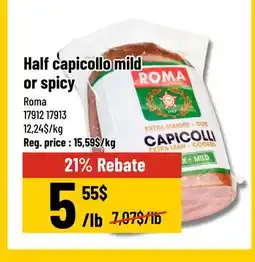 Mayrand Half capicollo mild or spicy offer