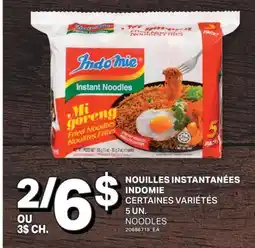 L'Intermarché NOUILLES INSTANTANÉES INDOMIE, 5 UN offer