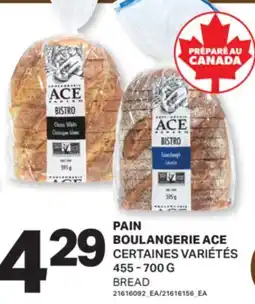 L'Intermarché PAIN BOULANGERIE ACE, 455 - 700 G offer