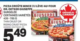 L'Intermarché PIZZA CROÛTE MINCE OUOU LÈVE-AU-FOUR DR. OETKER GIUSEPPE, 439 - 785 G offer