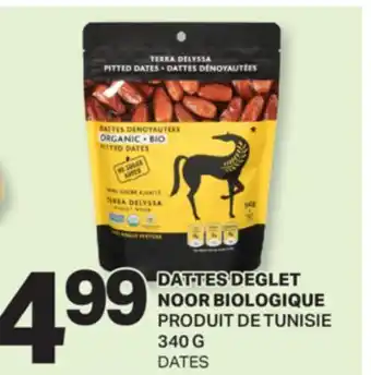 L'Intermarché DATTES DEGLET NOOR BIOLOGIQUE, 340g offer